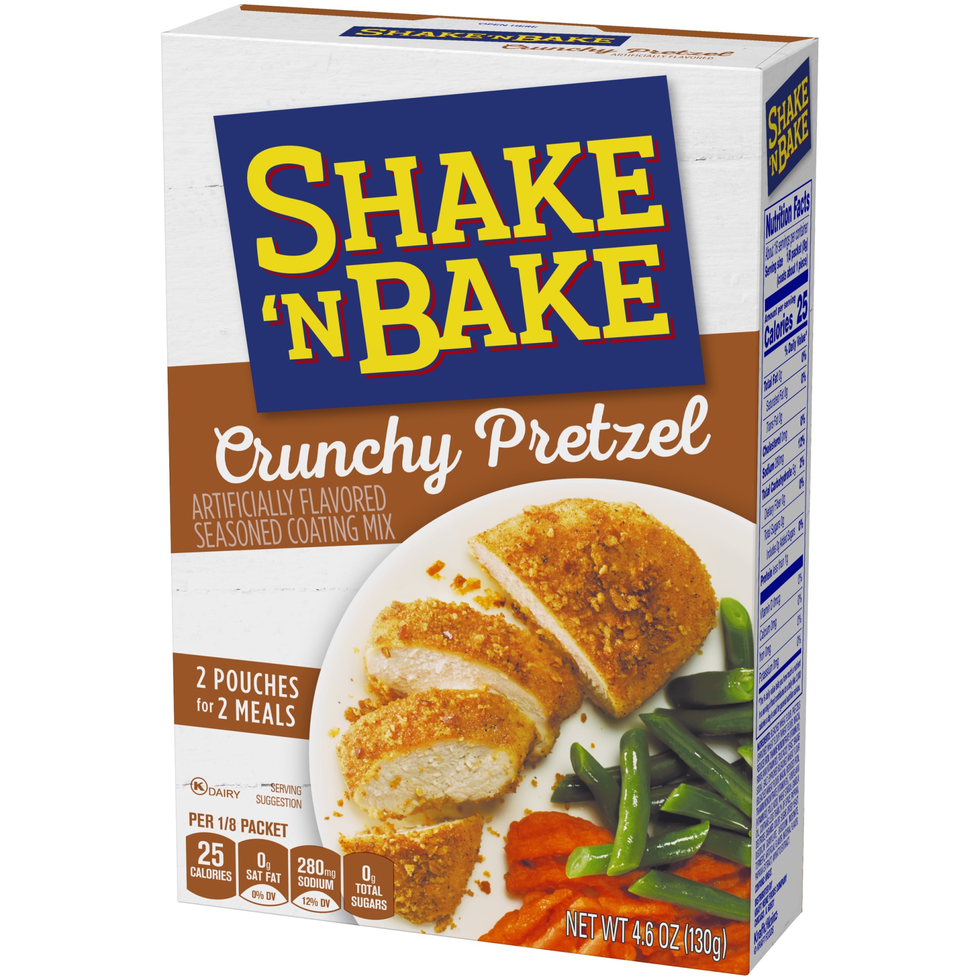 slide 4 of 7, Shake'N Bake Crunchy Pretzel Seasoned Coating Mix Packets, 4.6 oz