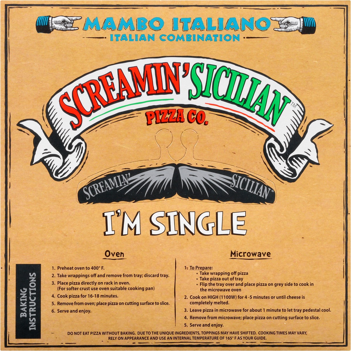 slide 7 of 13, Screamin' Sicilian I''m Single Italian Combination Pizza 9.85 oz, 9.85 oz