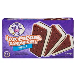 Purple Cow Ice Cream Sandwiches