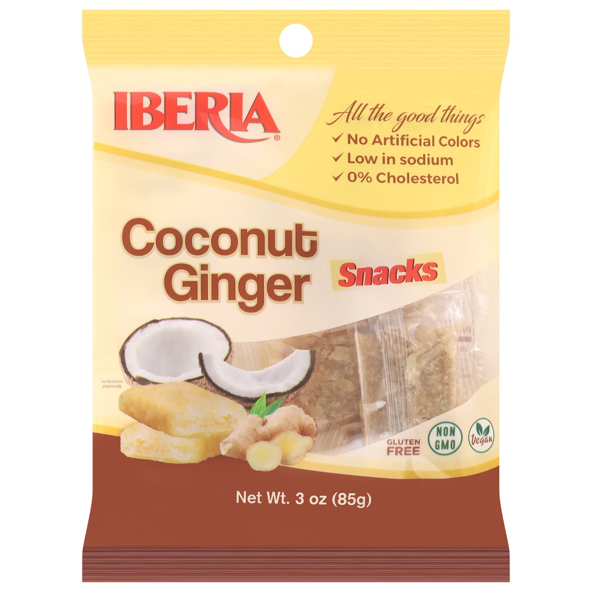 slide 1 of 14, Iberia Coconut Ginger 3 oz, 3 oz
