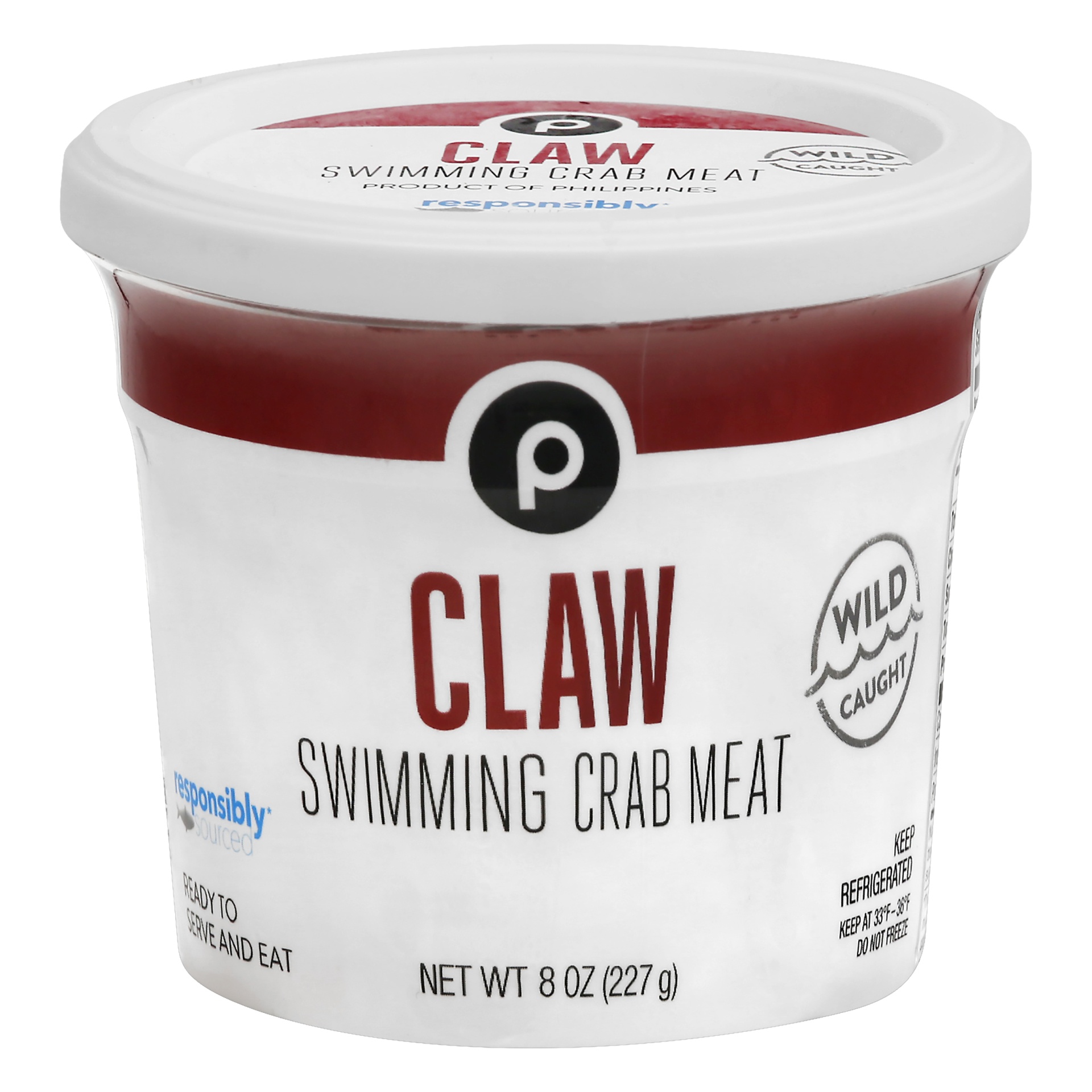 slide 1 of 1, Publix Claw Swimming Crab Meat, 8 oz
