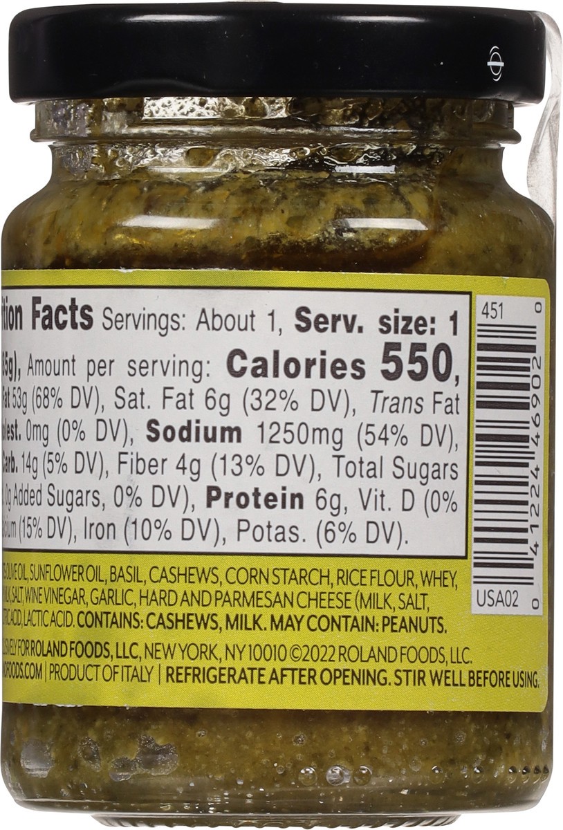 slide 9 of 9, Roland Basil Pesto 3 oz, 3 oz