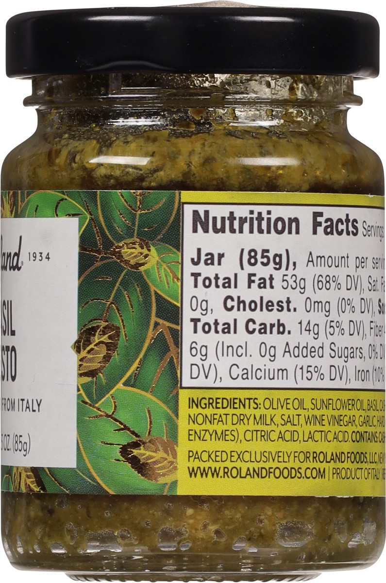 slide 2 of 9, Roland Basil Pesto 3 oz, 3 oz
