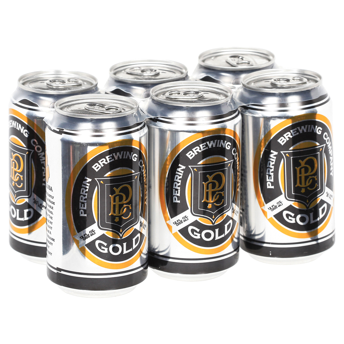 slide 2 of 6, Perrin Gold Ale 6 Pack 12 oz can, 12 oz