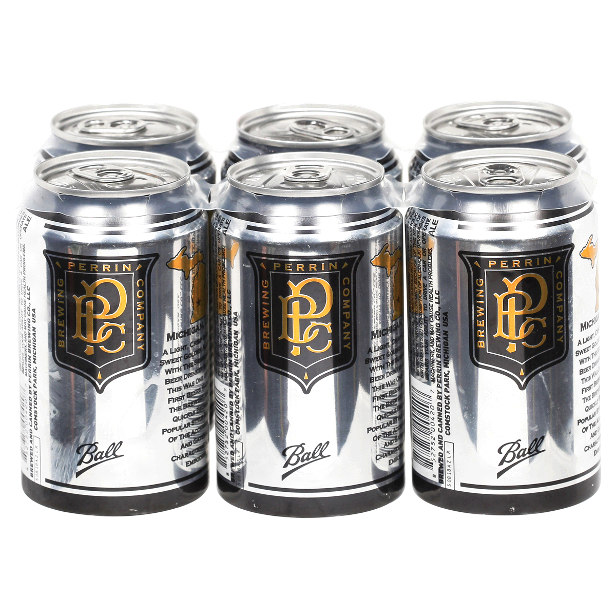 slide 5 of 6, Perrin Gold Ale 6 Pack 12 oz can, 12 oz