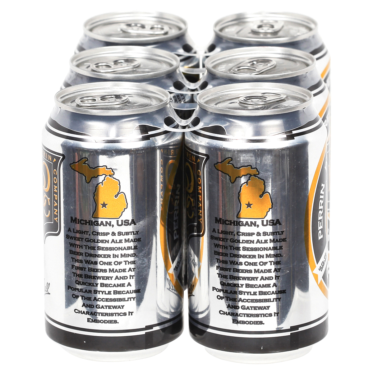 slide 4 of 6, Perrin Gold Ale 6 Pack 12 oz can, 12 oz