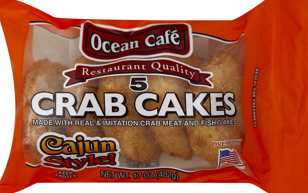 slide 2 of 5, Ocean Cafe Cajun Crab Cakes 5Ct, 1 ct