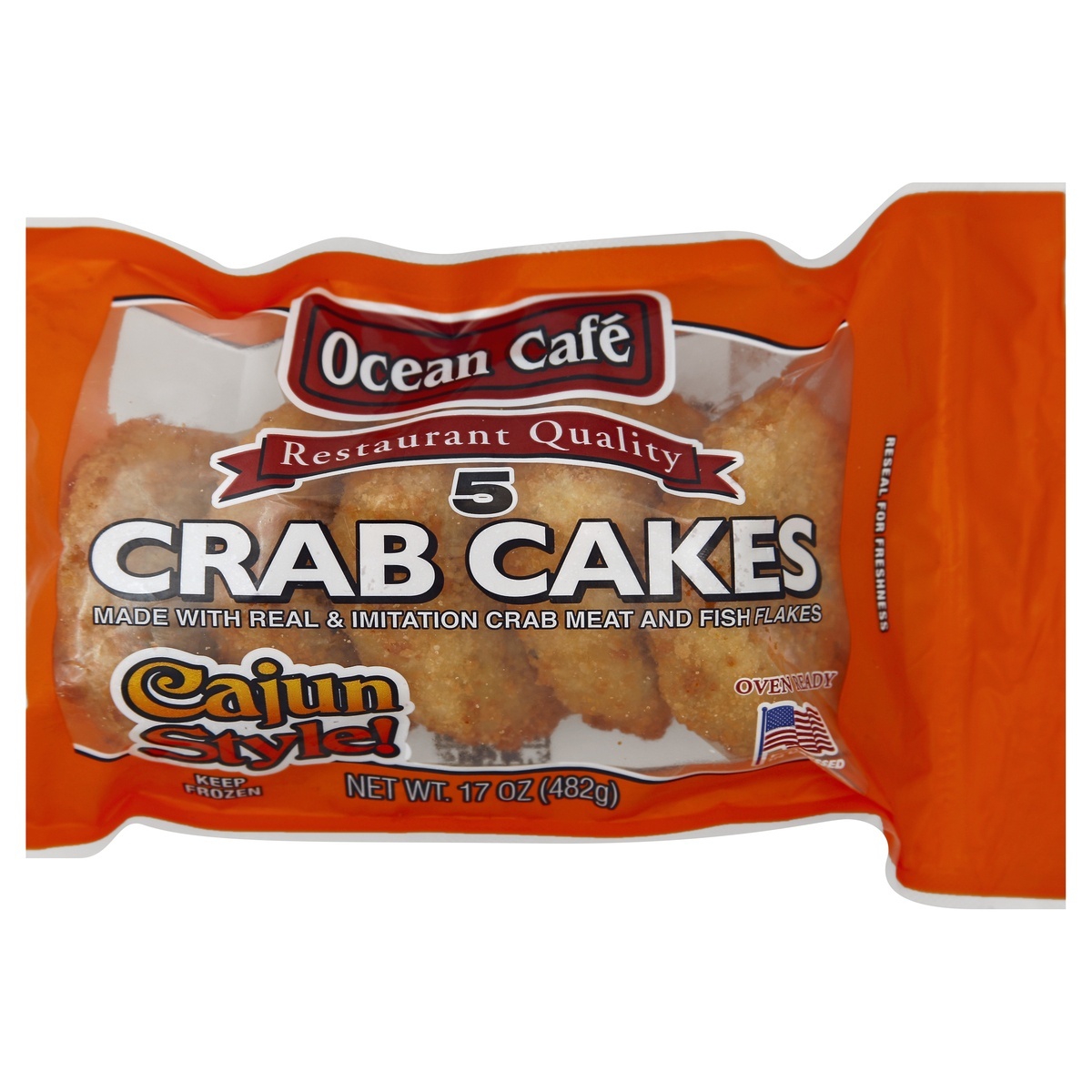 slide 1 of 5, Ocean Cafe Cajun Crab Cakes 5Ct, 1 ct
