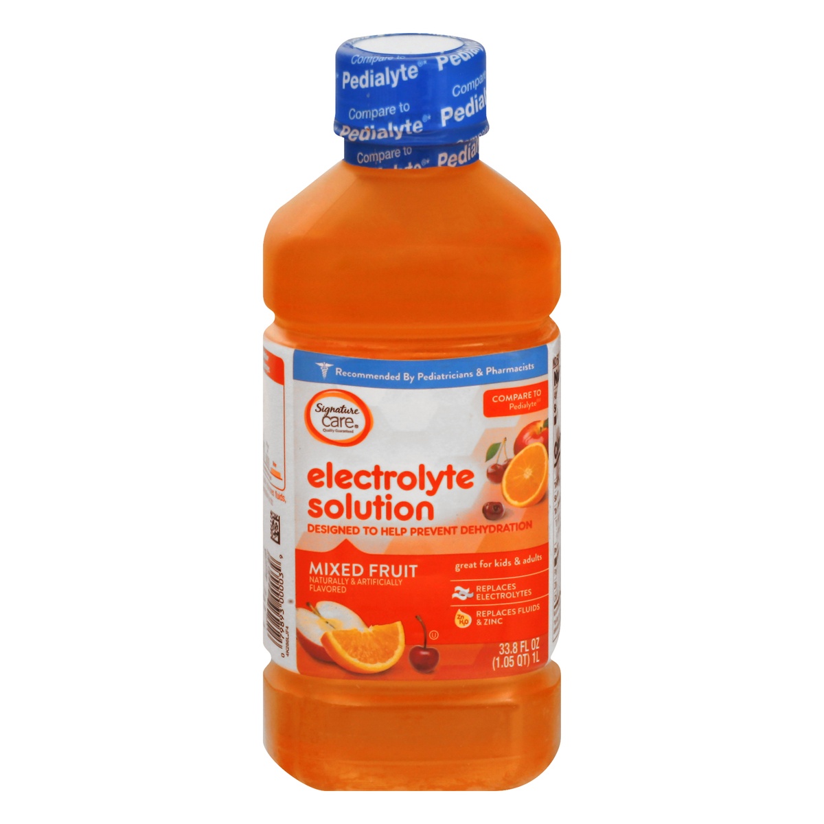 slide 1 of 1, Signature Care S Care Electrolyte Solution Fruit, 33.8 fl oz