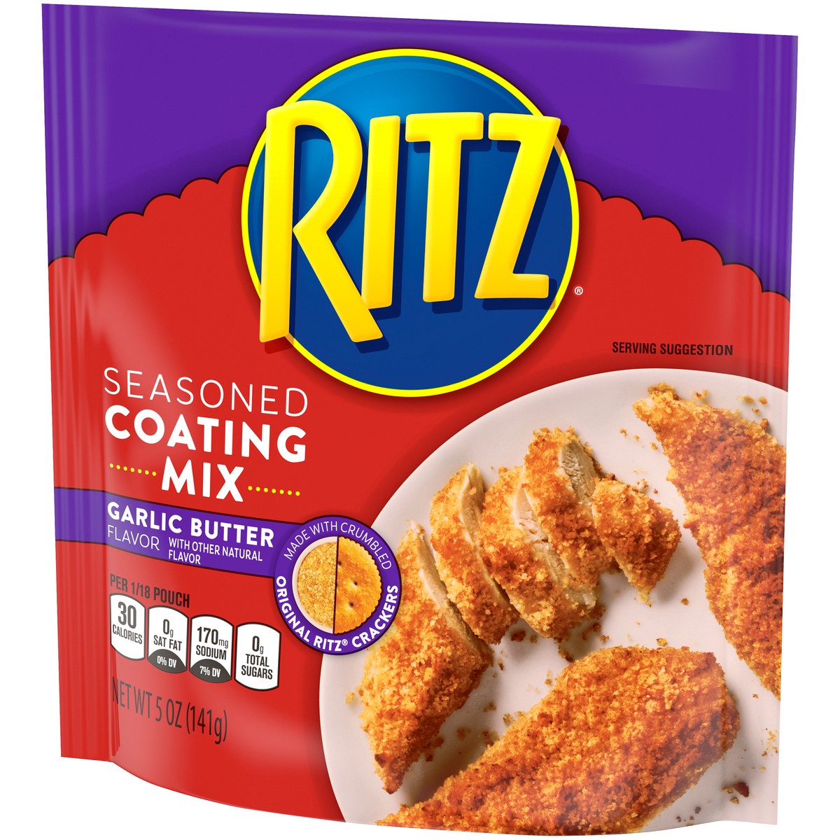 slide 6 of 9, Ritz Garlic Butter Flavored Seasoned Cracker Coating Mix, 5 oz Bag, 5 oz