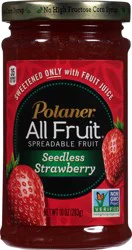 Polaner All Fruit Seedless Strawberry Spreadable Fruit 10 oz