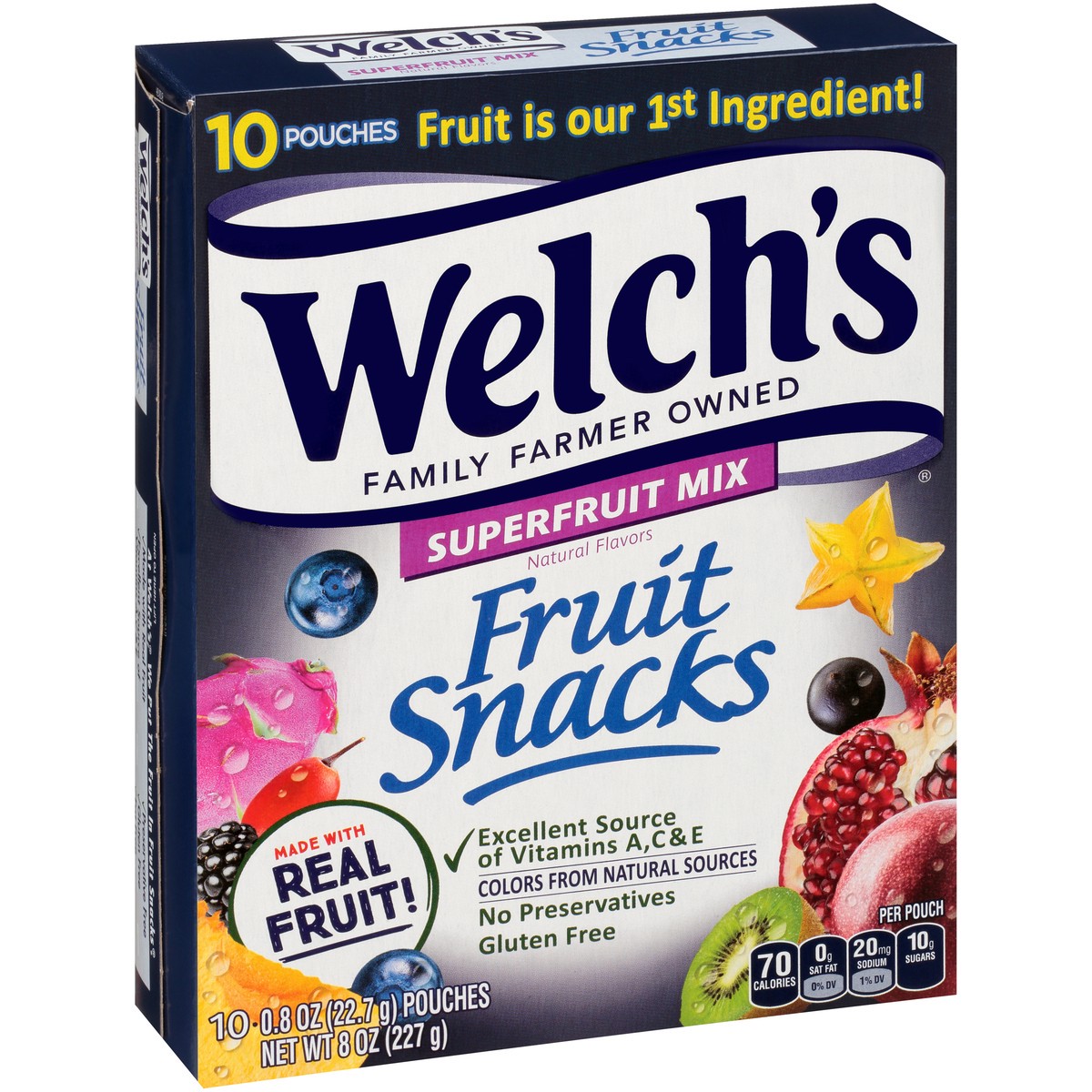 slide 9 of 14, Welch's Superfruit Fruit Snacks 10Ct, 8 oz