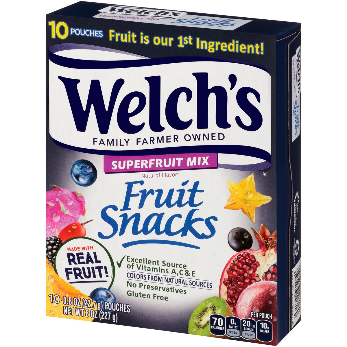 slide 6 of 14, Welch's Superfruit Fruit Snacks 10Ct, 8 oz