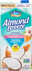 Almond Breeze Unsweetened Vanilla Almond Beverage 32 fl oz