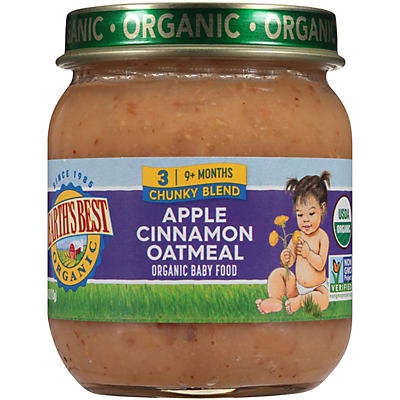 slide 1 of 1, Earth's Best Apple Cin Oatmeal Orga, 4 oz