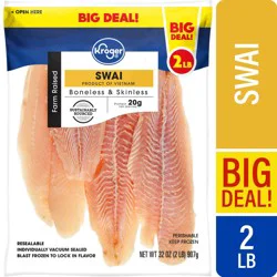 Kroger Boneless & Skinless Frozen Swai Family Size