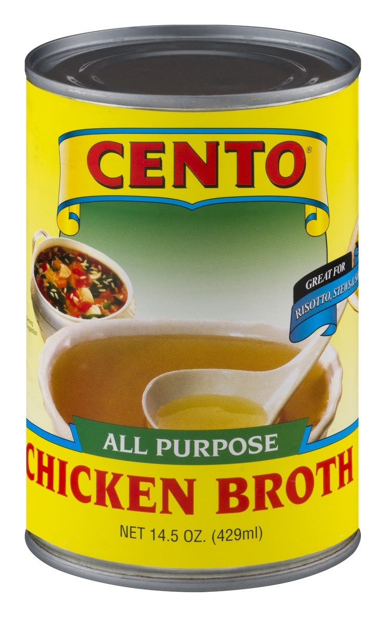 slide 1 of 1, Cento Chicken Broth, 13.75 oz