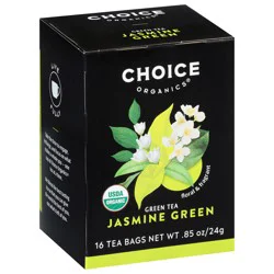 Choice Organics Tea Bags Jasmine Green Green Tea 16 ea