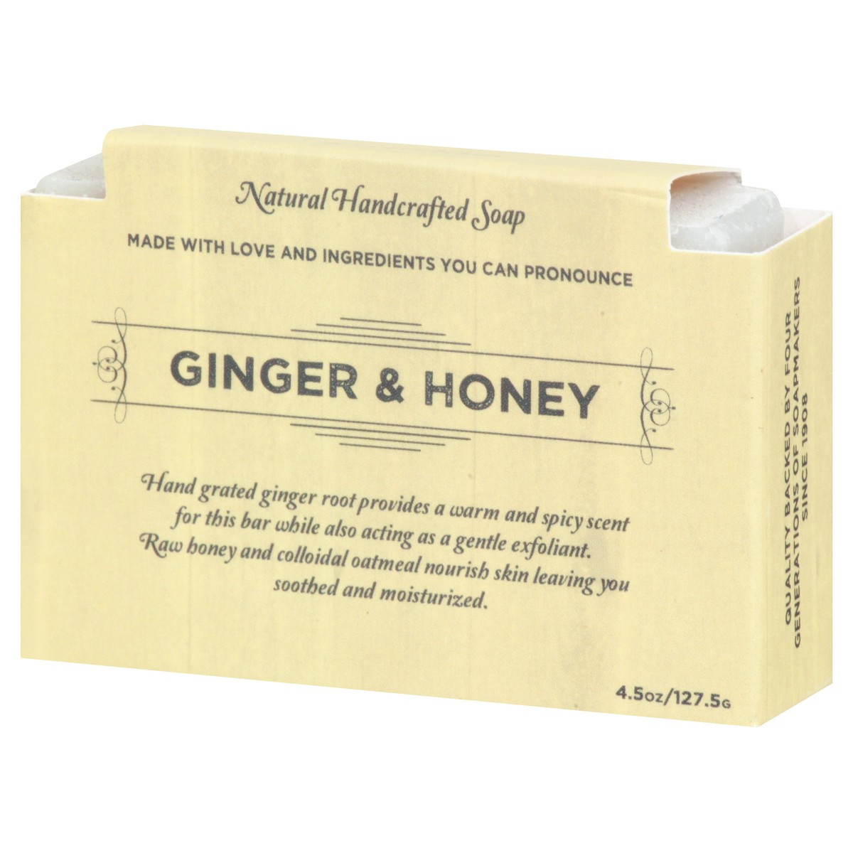 slide 6 of 9, Kuhdoo Ginger & Honey Soap 4.5 oz, 4.5 oz