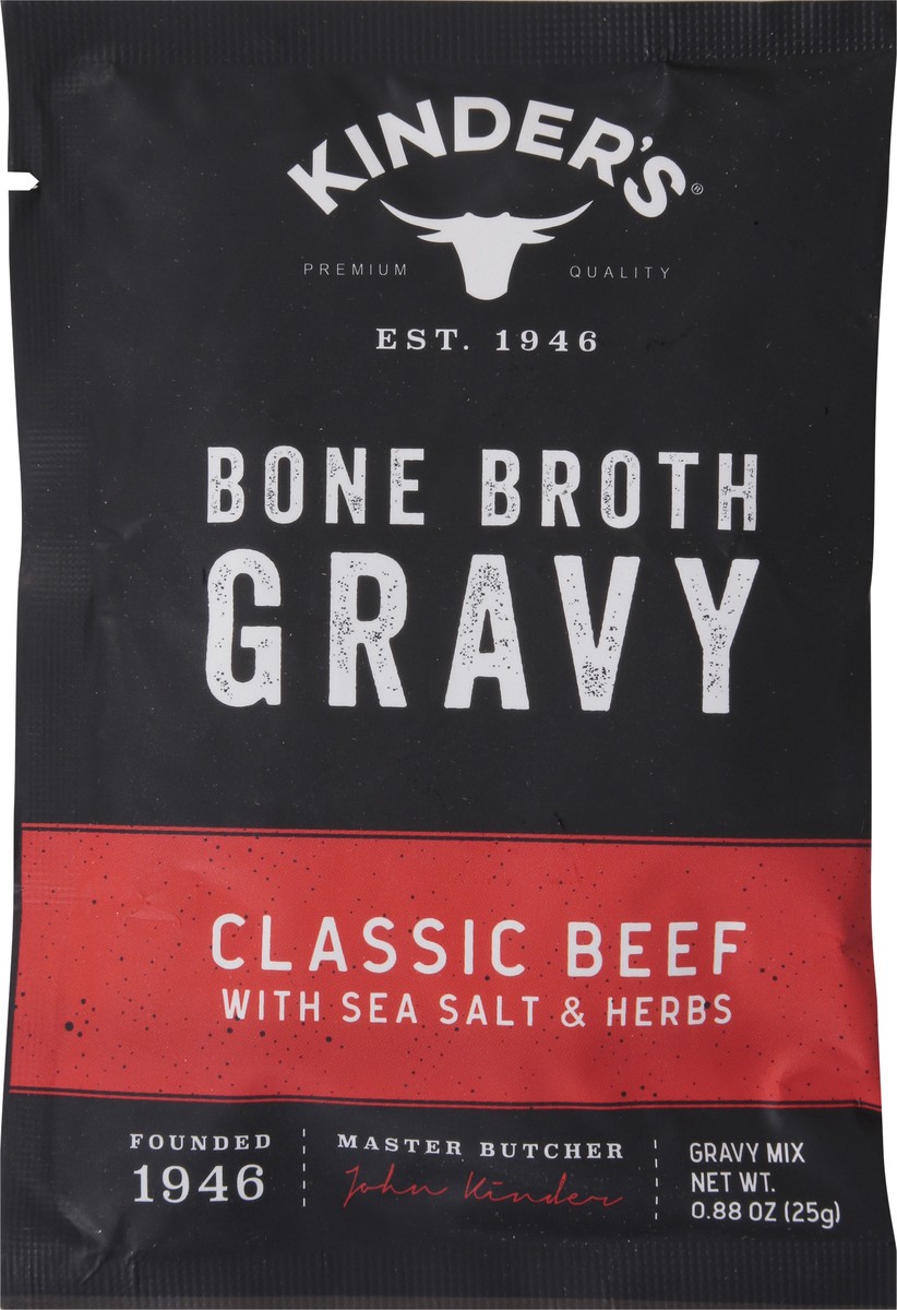 slide 4 of 14, Kinder's Bone Broth Classic Beef Gravy 0.88 oz, 0.88 oz