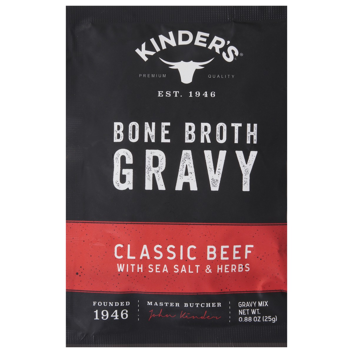slide 14 of 14, Kinder's Bone Broth Classic Beef Gravy 0.88 oz, 0.88 oz