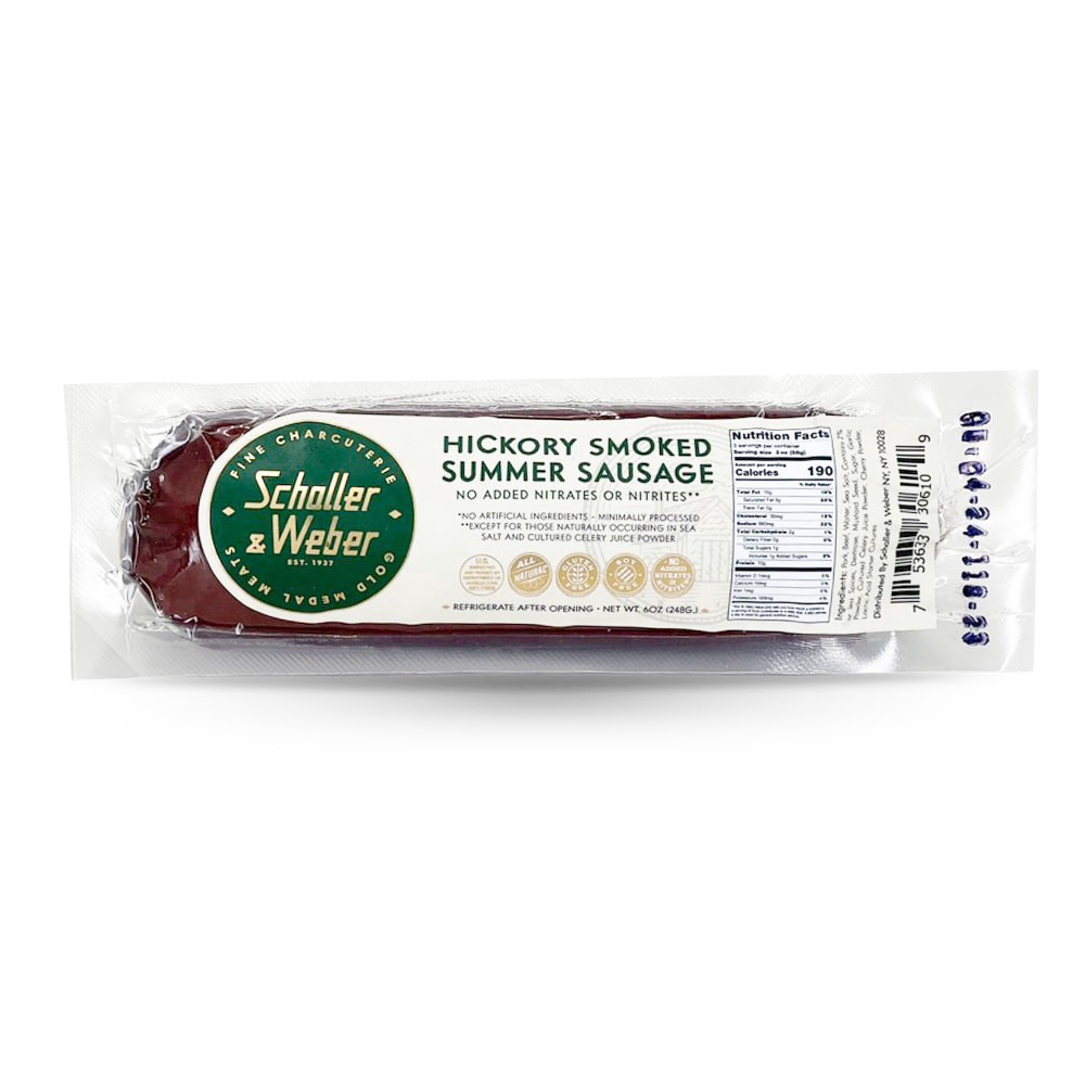 slide 1 of 1, Schaller&Weber Summer Sausage, 6 oz
