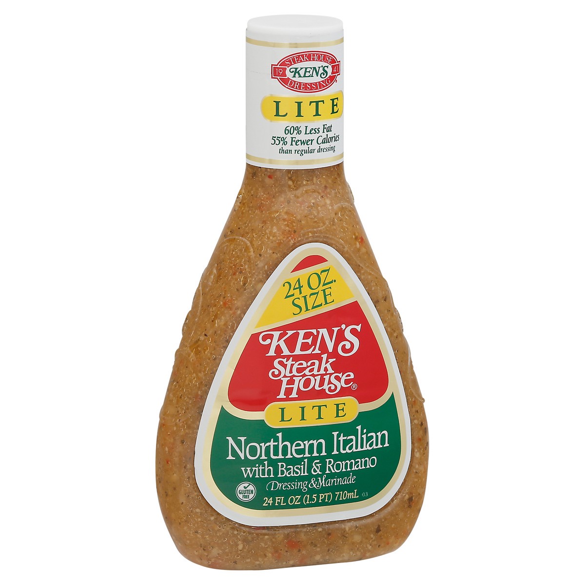 slide 3 of 9, Ken's Steak House Lite Northern Italian with Basil & Romano Dressing & Marinade 24 fl oz, 24 fl oz