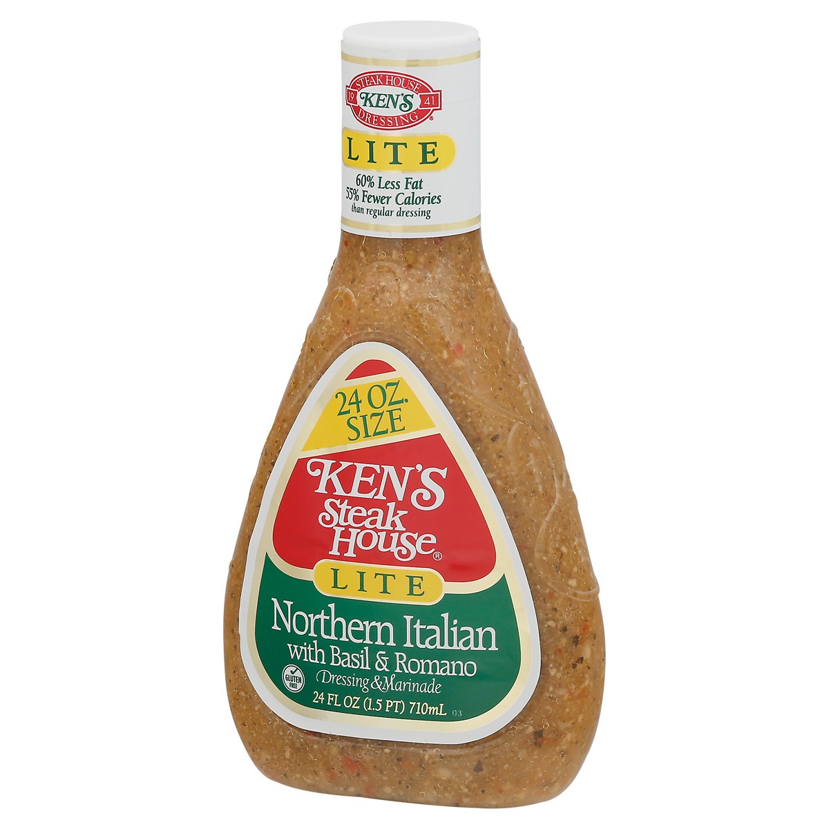 slide 4 of 9, Ken's Steak House Lite Northern Italian with Basil & Romano Dressing & Marinade 24 fl oz, 24 fl oz