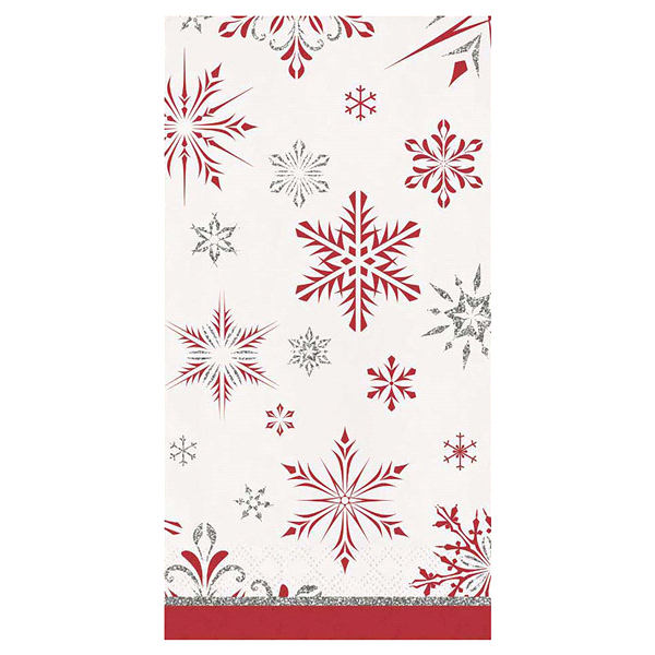 slide 1 of 1, Creative Converting Simple Snowflake Guest Napkin, 14 ct