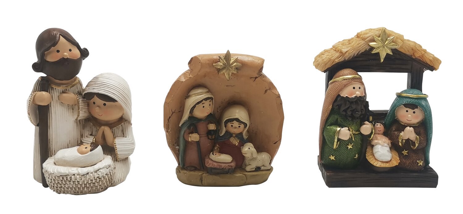 slide 1 of 1, CREATIVE HOME Polyresin Sm Natvity Modern, 1 ct