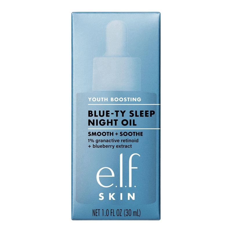 slide 6 of 14, e.l.f. Youth Boosting Blue-ty Sleep Night Oil Facial Treatment - 1 fl oz, 1 fl oz