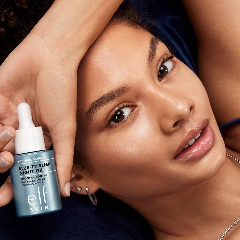 slide 2 of 14, e.l.f. Youth Boosting Blue-ty Sleep Night Oil Facial Treatment - 1 fl oz, 1 fl oz
