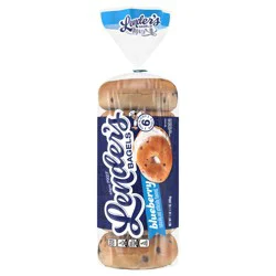 Lender''s Original Blueberry Bagels, 6 count, Pre-sliced Refrigerated Bagels, 17.1 oz Bag