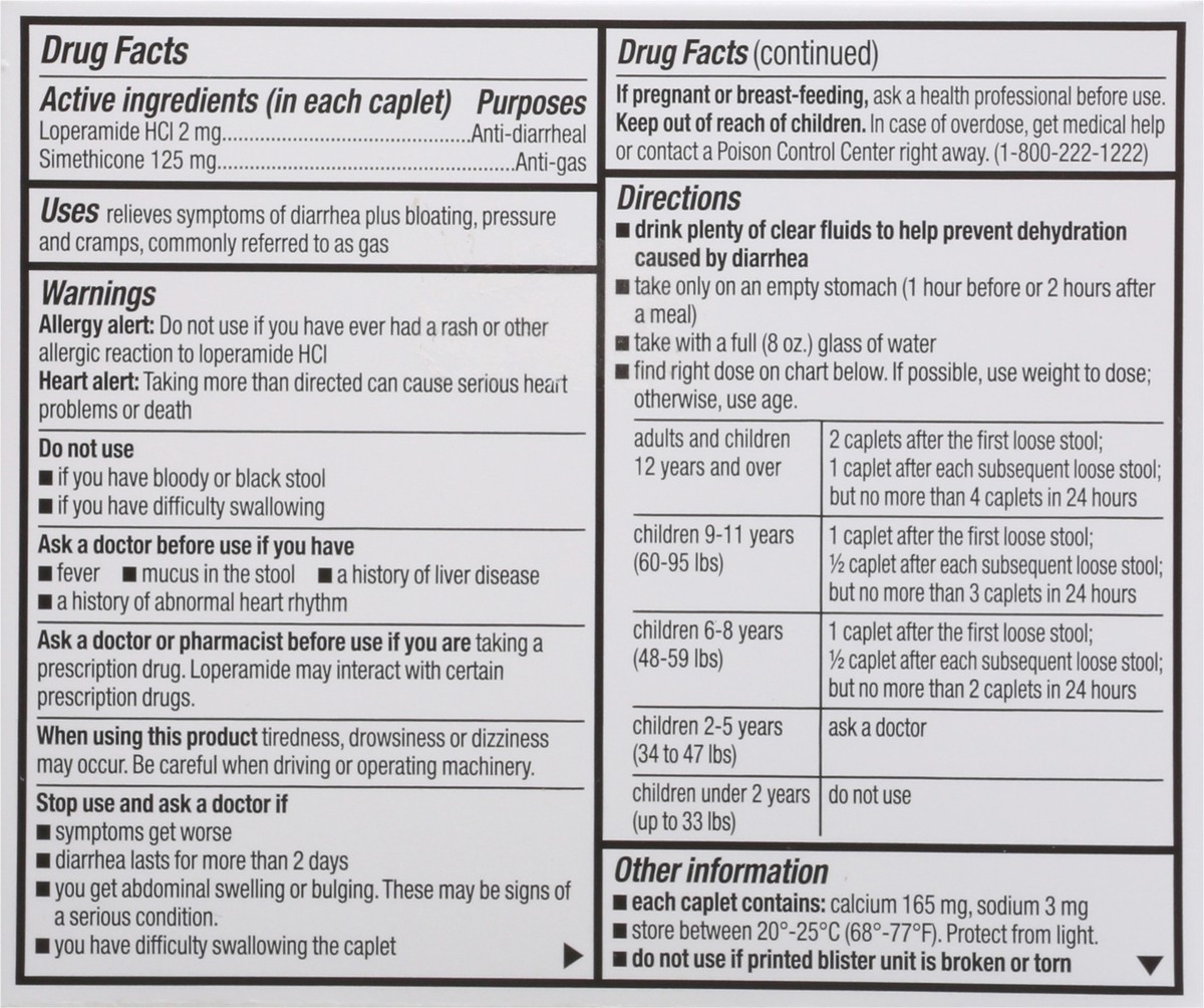 slide 9 of 13, Signature Care S Care Anti Diarrheal Anti Gas Caplets, 24 ct