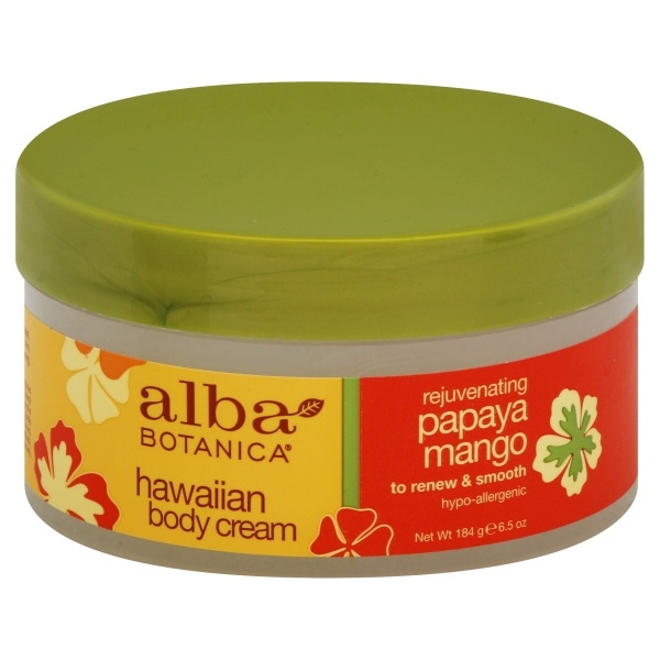 slide 1 of 1, Alba Botanica Alba Papaya Mango Body Cream - 6 Oz, 6 oz