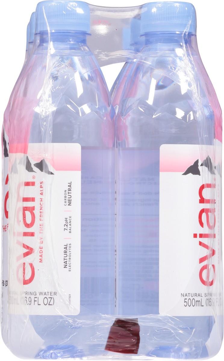 slide 5 of 9, Evian Natural Spring Water 6 - 16.9 fl oz Bottles, 6 ct