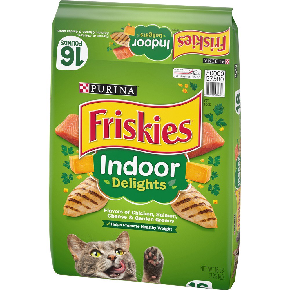 slide 2 of 9, Friskies Purina Friskies Indoor Dry Cat Food, Indoor Delights, 16 lb