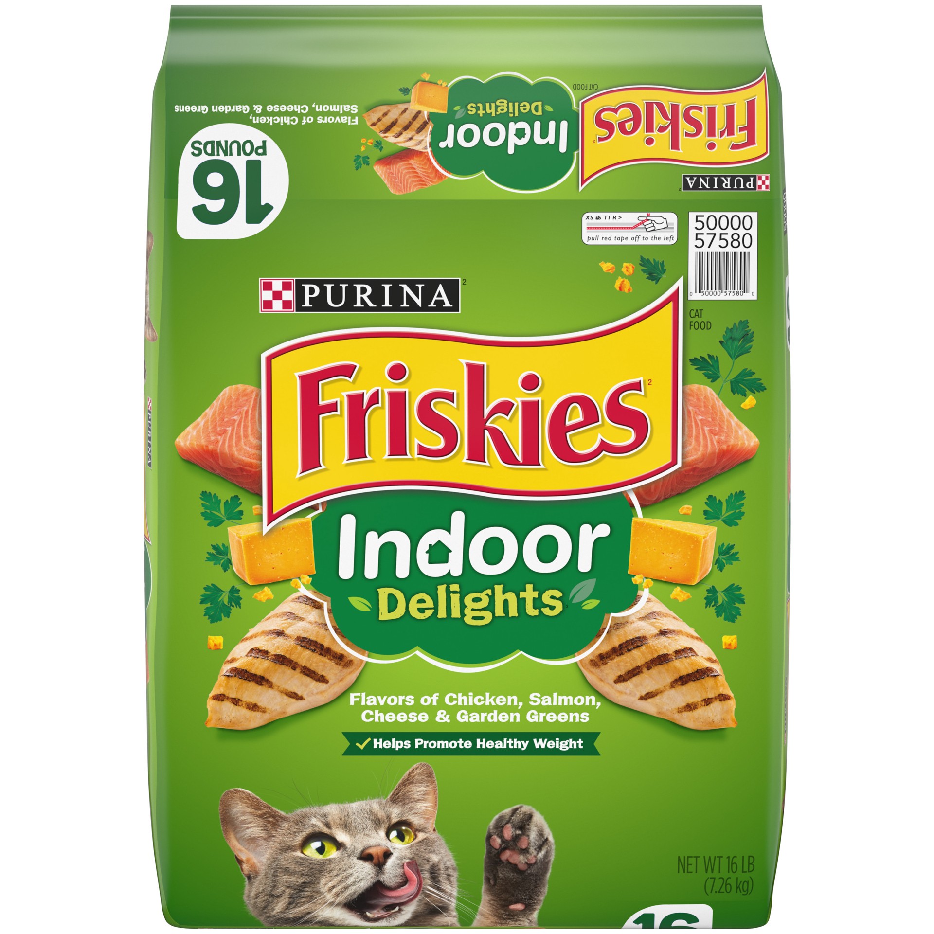 slide 1 of 9, Friskies Purina Friskies Indoor Dry Cat Food, Indoor Delights, 16 lb