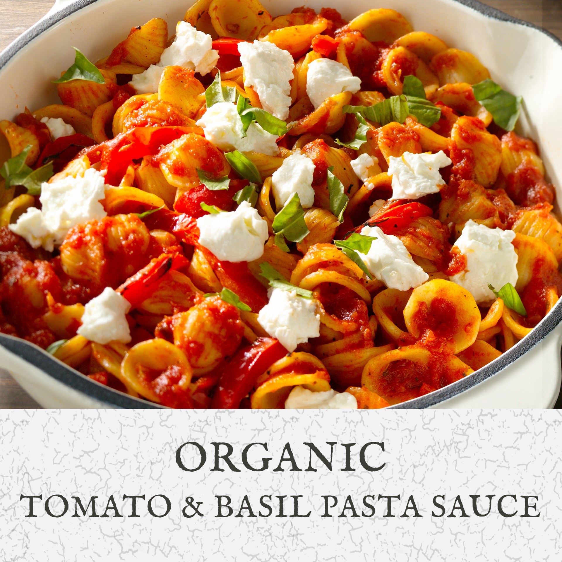 slide 5 of 5, Classico Organic Tomato & Basil Pasta Sauce with No Sugar Added, 24 oz Jar, 24 oz