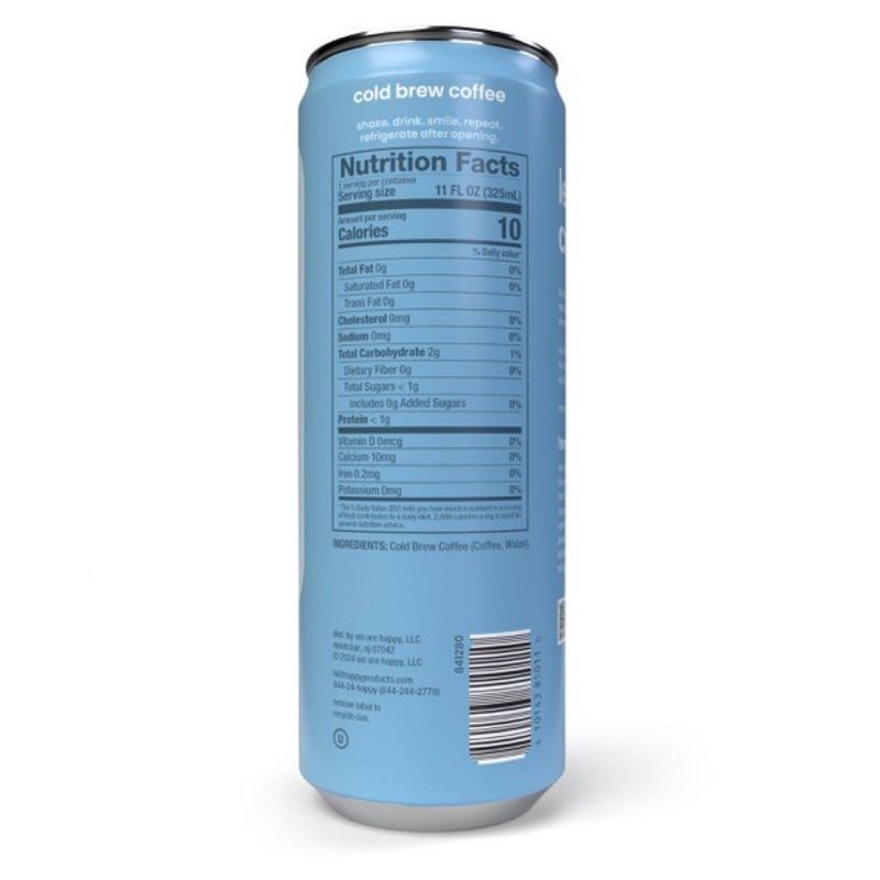 slide 3 of 4, Happy Cold Brew Canned Coffee 11 oz, 11 fl oz