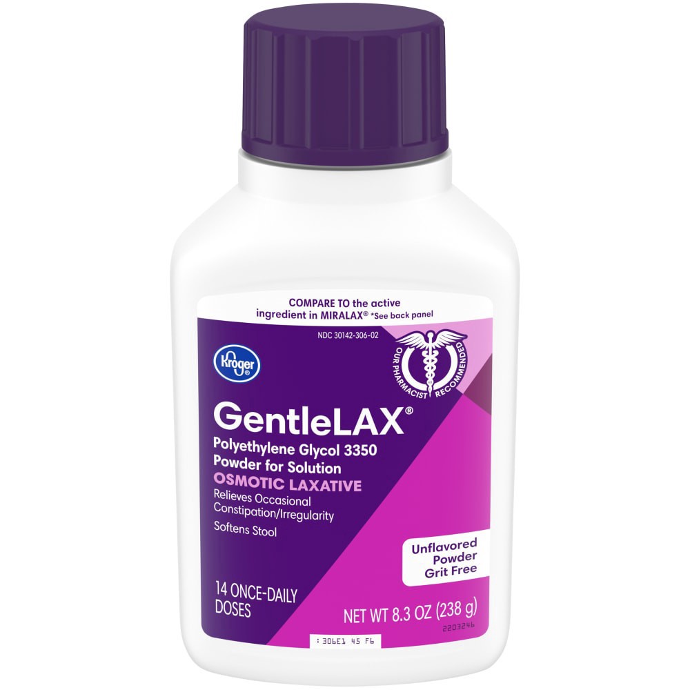 slide 1 of 1, Kroger GentleLax, 8.3 oz