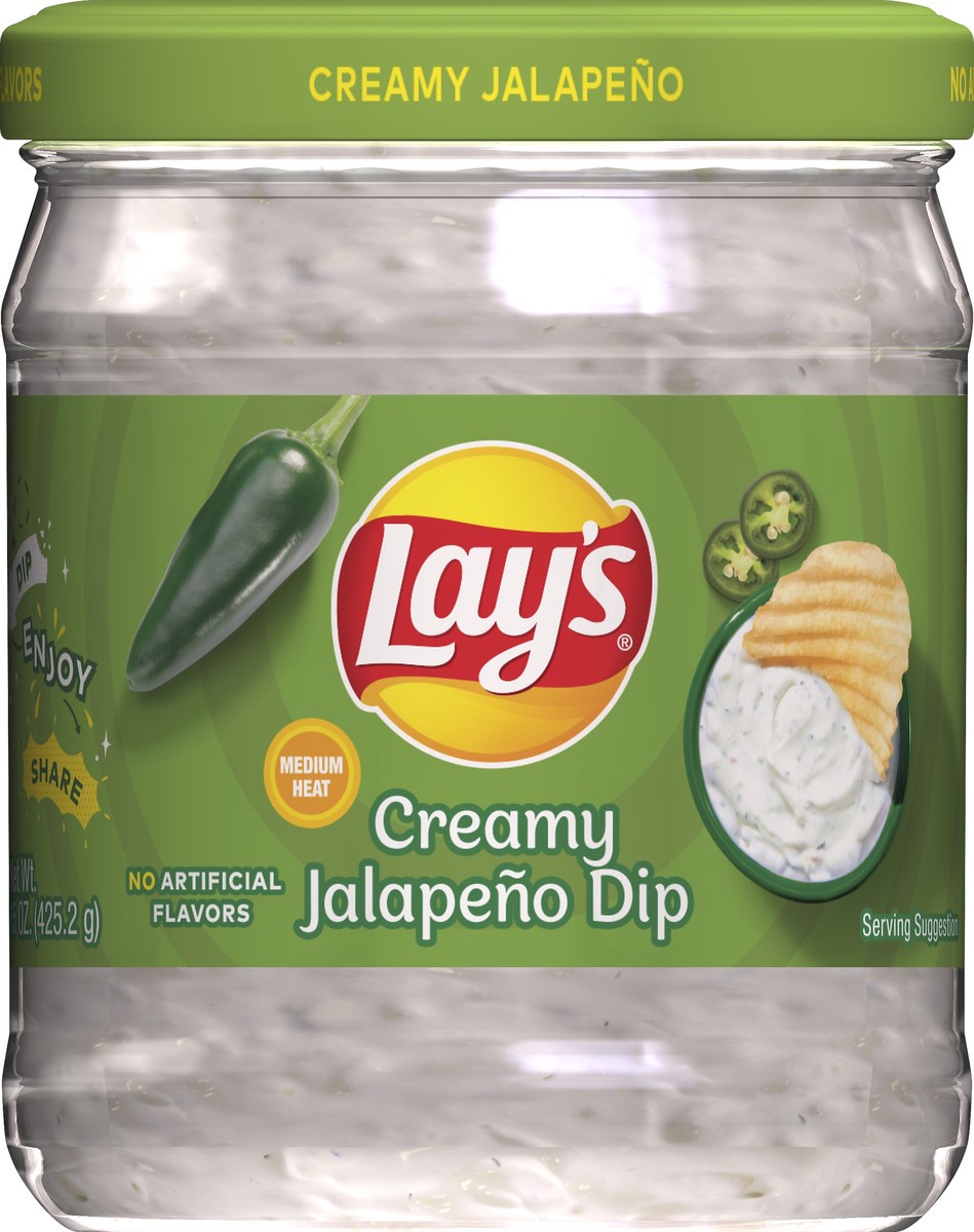 slide 1 of 1, Lay's Creamy Jalapeno Dip 15 oz, 15 oz