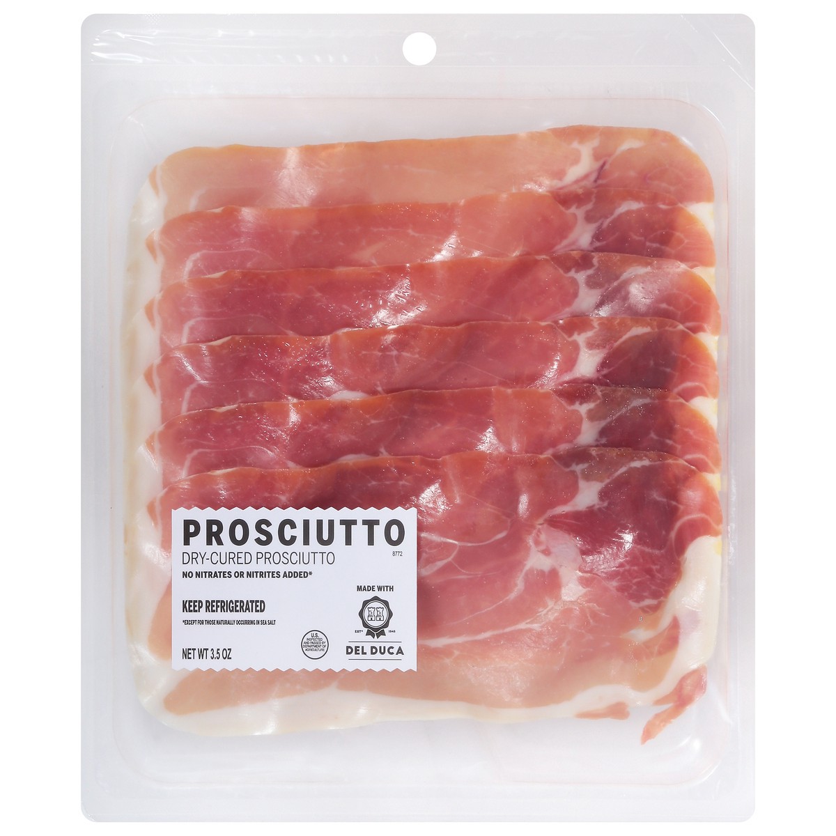 slide 1 of 9, Del Duca Dry-Cured Prosciutto 3.5 oz, 3.5 oz