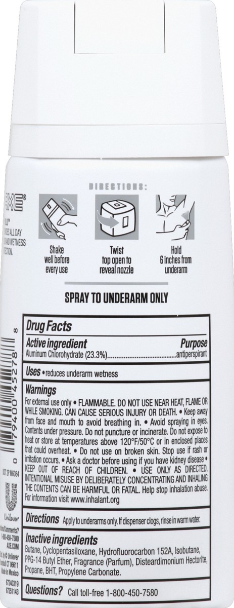 slide 3 of 6, AXE Apollo Antiperspirant Aerosol, 3.8 oz