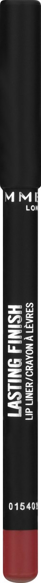 slide 10 of 11, COTY RIMMEL LONDON Rimmel Lasting Finish 8HR Soft Lip Liner Pencil - Vibrant, Blendable Formula to Lock Lipstick in Place for 8 Hours - 125 Indian Pink, .04oz, 04 oz