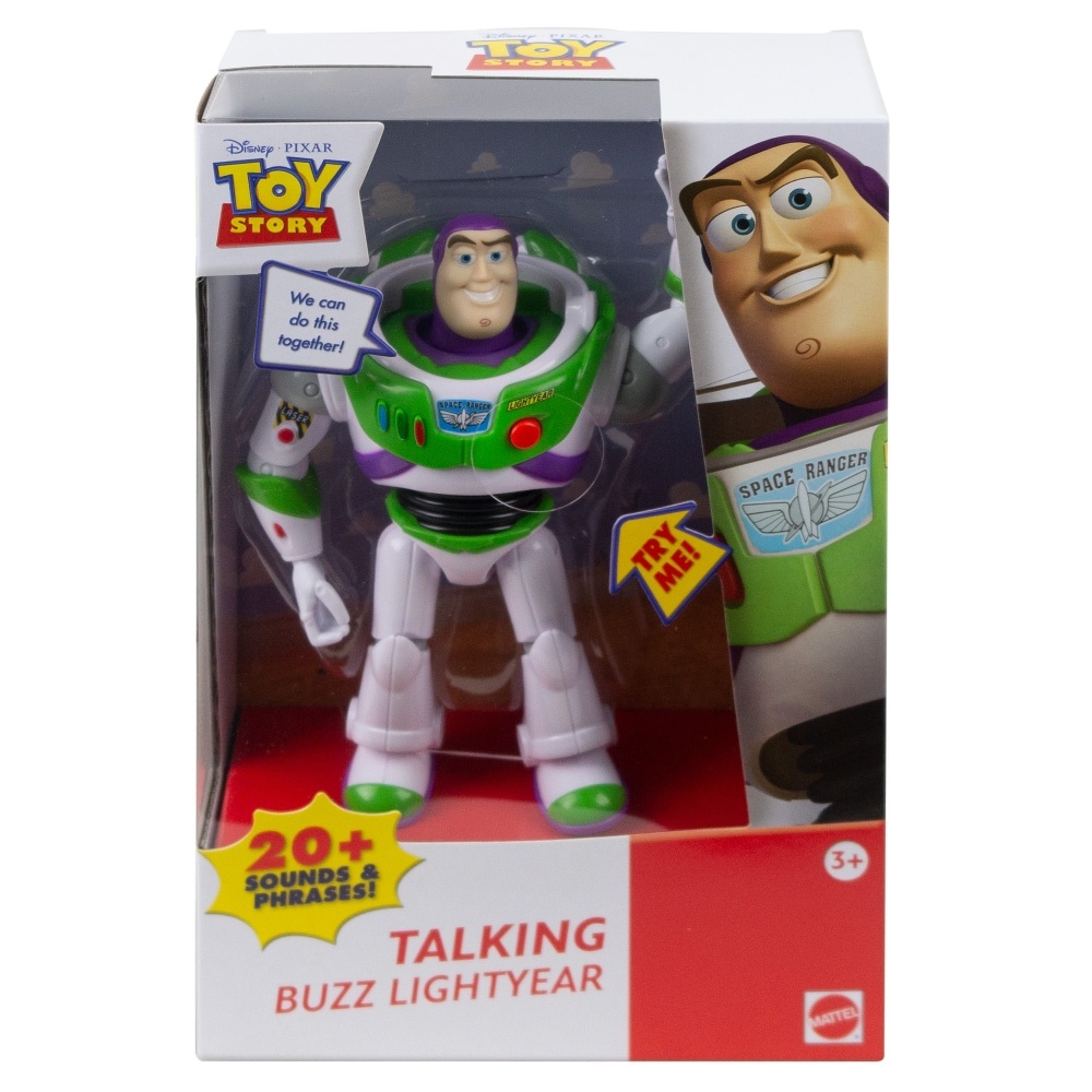 slide 1 of 1, Mattel Disney Pixar Toy Story Talking Buzz Lightyear Figure, 1 ct