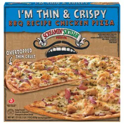 Screamin' Sicilian Pizza Co. I'm Thin & Crispy BBQ Recipe Chicken Pizza 17.7 oz