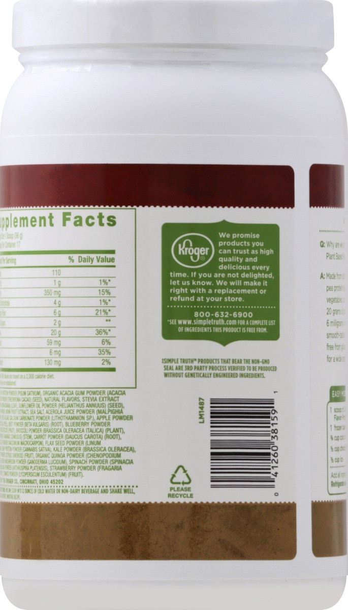 slide 4 of 7, Simple Truth Protein Powder 21.6 oz, 21.6 oz