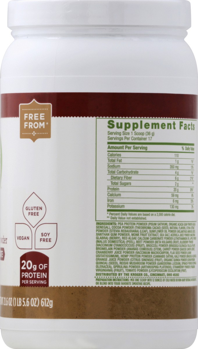 slide 6 of 7, Simple Truth Protein Powder 21.6 oz, 21.6 oz