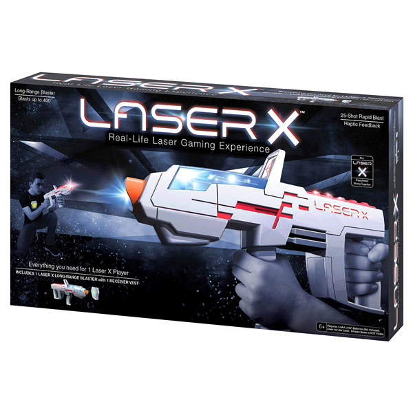 slide 1 of 3, LASER X One Player Laser Tag Gaming Set, 1 ct